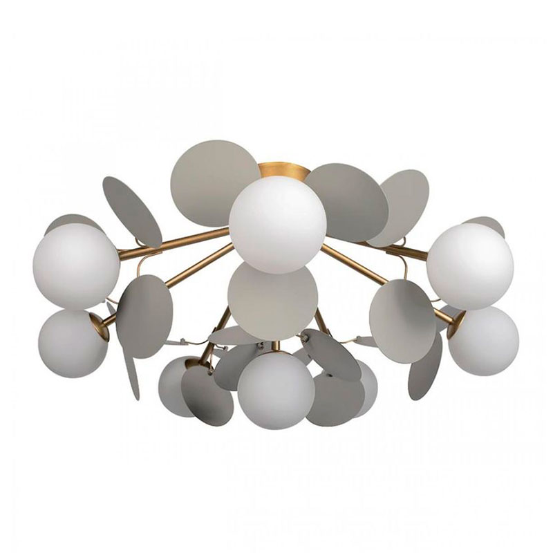Потолочный светильник MATISSE Chandelier Aster Gray Белый Золотой Серый Потолочный светильник MATISSE Chandelier Aster Gray Белый Золотой Серый в Липецке | Loft Concept