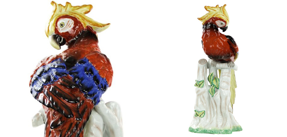Статуэтка Porcelain Red Parrot Статуэтка Porcelain Red Parrot - Loft-Concept в Липецке