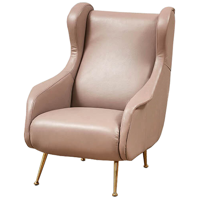 Кресло Gastone Chair Дымчатая Роза Золотой Кресло Gastone Chair Дымчатая Роза Золотой в Липецке | Loft Concept