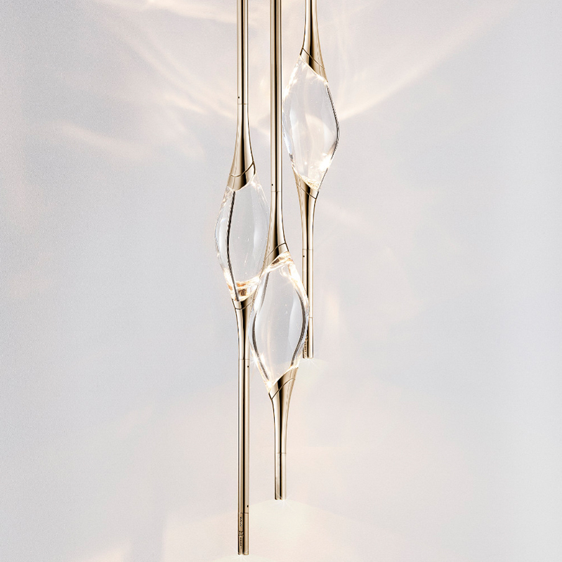 Подвесной светильник 12 Round Chandelier Gold Глянцевое золото Прозрачный Подвесной светильник 12 Round Chandelier Gold Глянцевое золото Прозрачный в Липецке | Loft Concept
