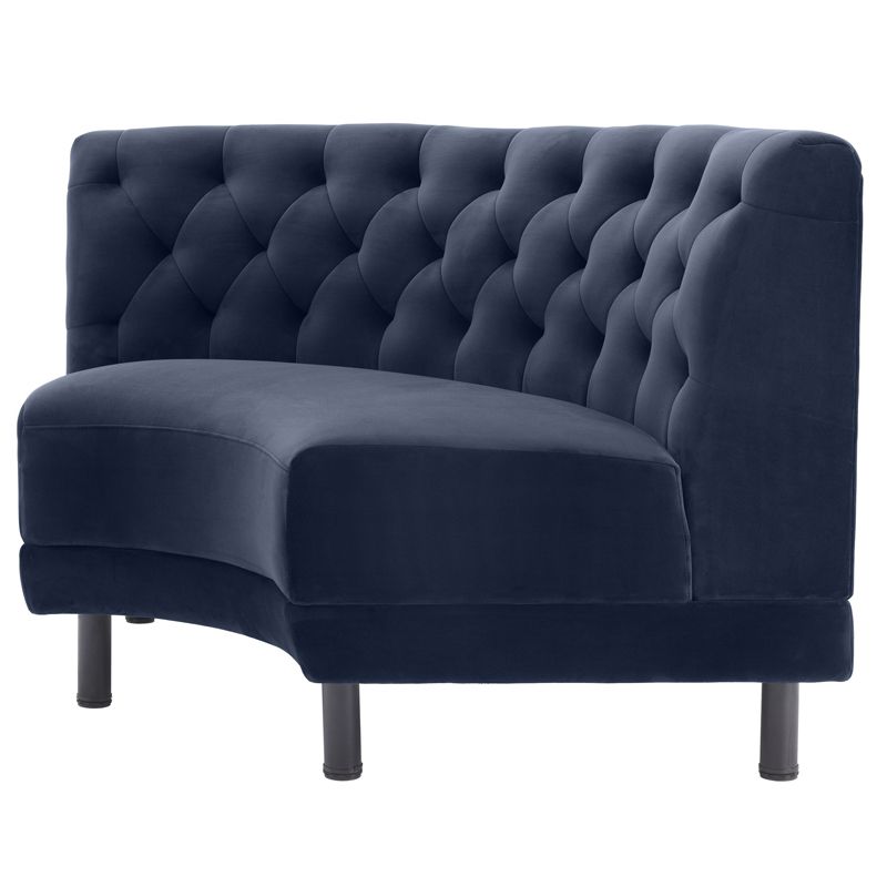 Диван Eichholtz Sofa Rochdale II Сапфирово-синий Черный Диван Eichholtz Sofa Rochdale II Сапфирово-синий Черный в Липецке | Loft Concept