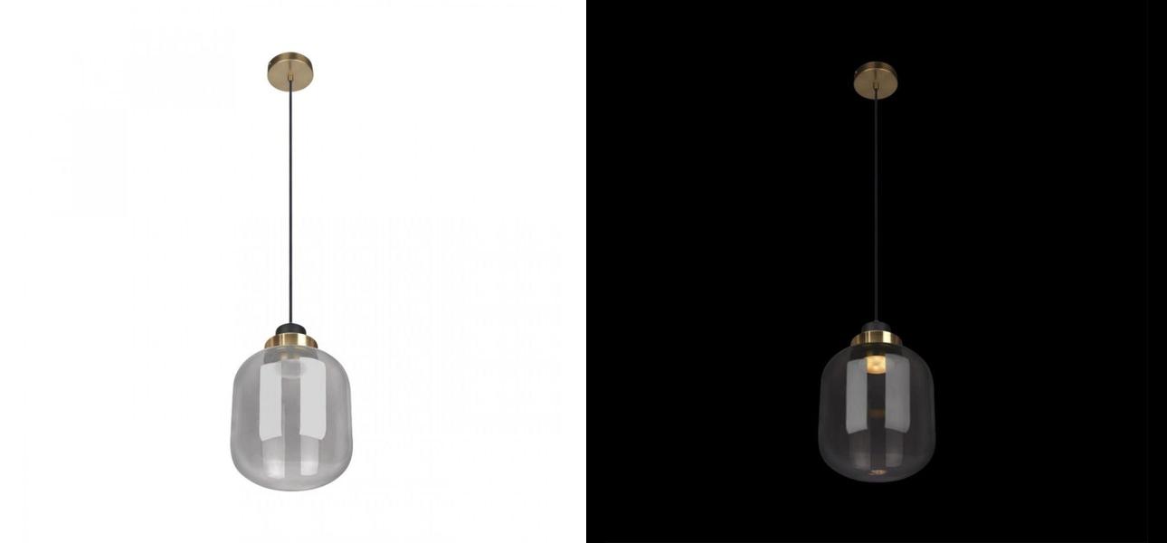 Подвесной светильник Light Vessel Серое стекло диаметр 18 - фото