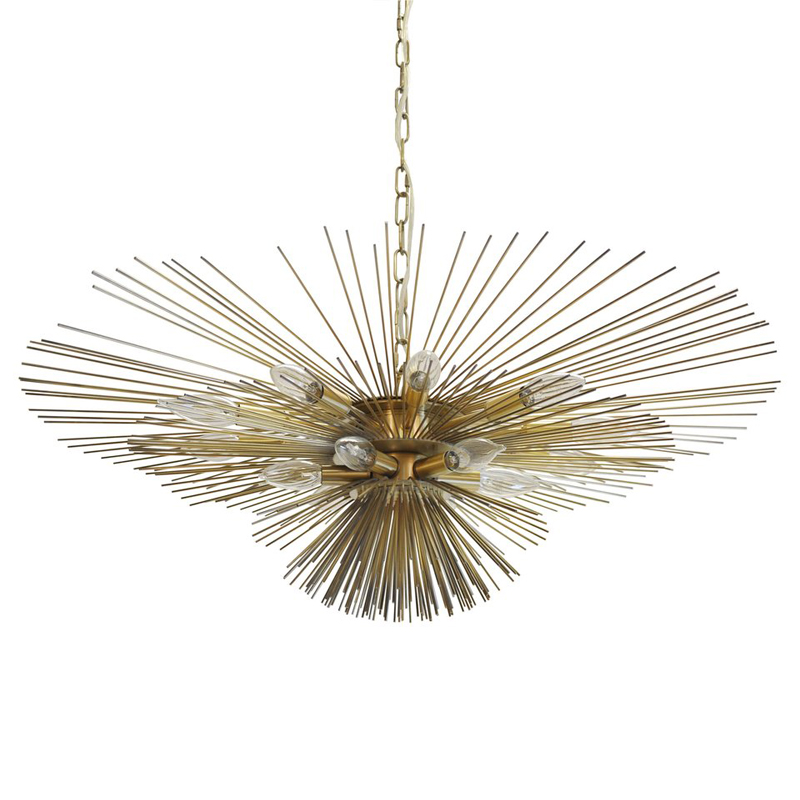Люстра Circular Rays Astra Chandelier Латунь Люстра Circular Rays Astra Chandelier Латунь в Липецке | Loft Concept