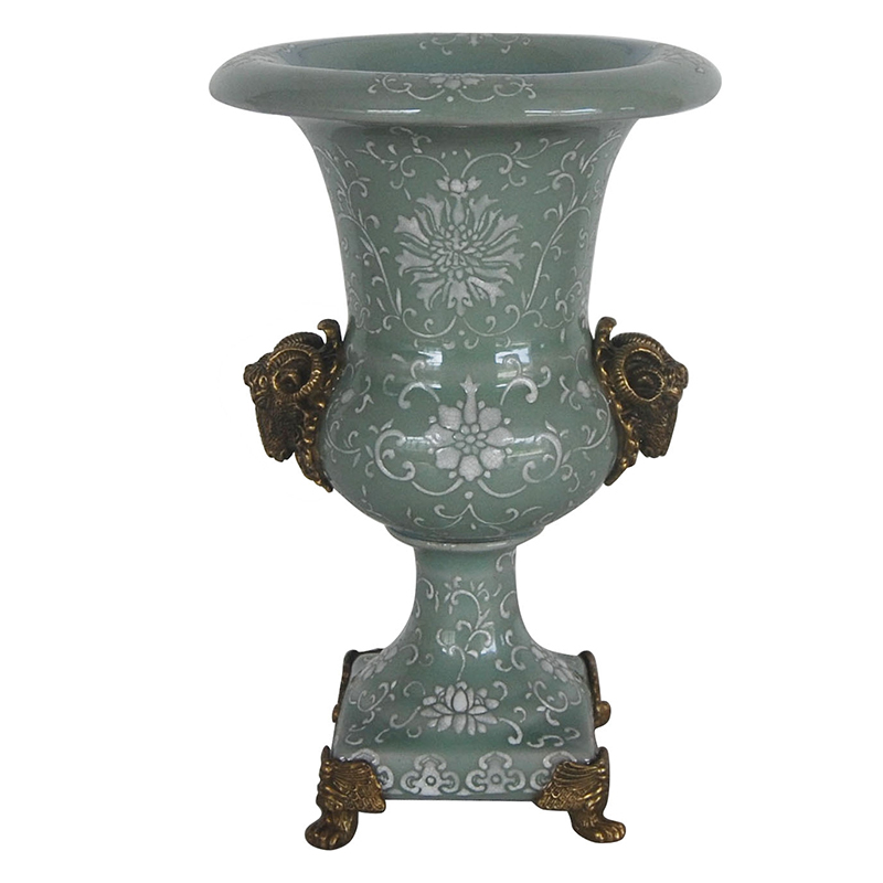Ваза Bronze Aries Gray Vase Бронза Серый Ваза Bronze Aries Gray Vase Бронза Серый в Липецке | Loft Concept
