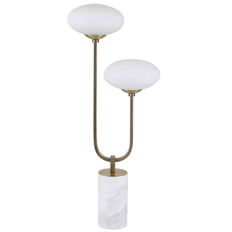 Oval Balls Mushrooms Table Lamp Brass Латунь Прозрачный белый Oval Balls Mushrooms Table Lamp Brass Латунь Прозрачный белый в Липецке | Loft Concept