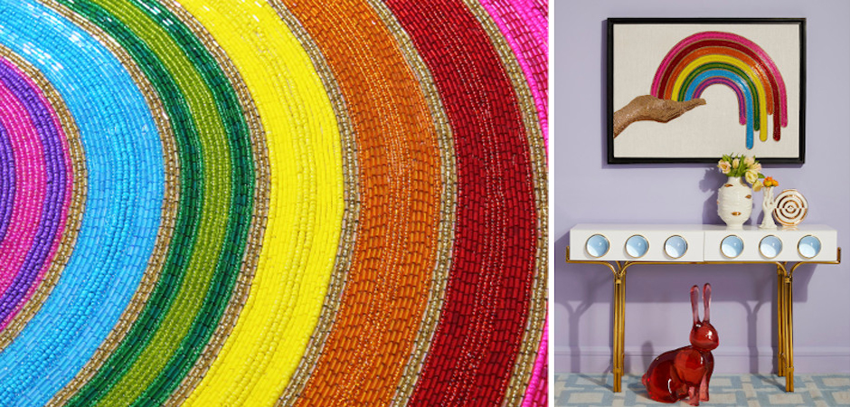 Панно Jonathan Adler RAINBOW BEADED WALL ART Панно Jonathan Adler RAINBOW BEADED WALL ART - Loft-Concept в Липецке