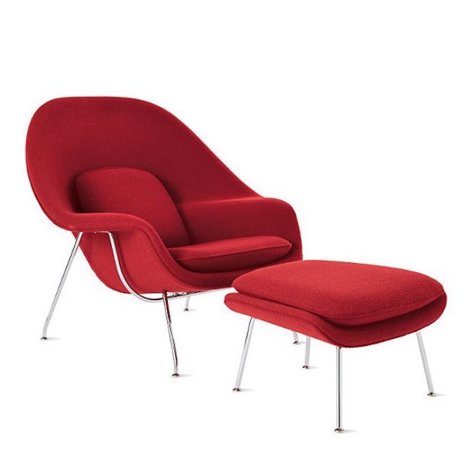 Кресло Womb Chair and Ottoman Кресло Womb Chair and Ottoman в Липецке | Loft Concept