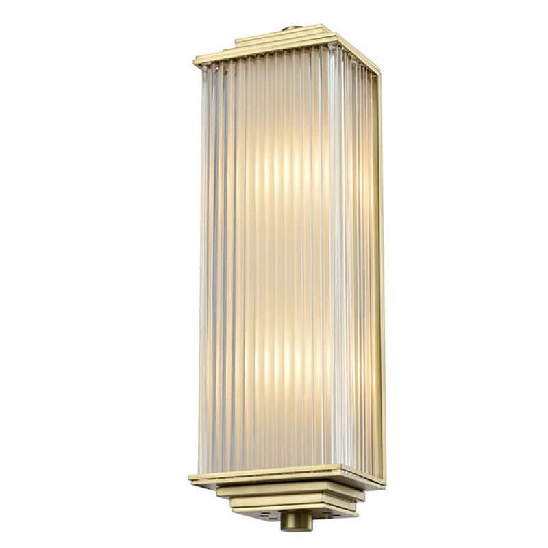 Бра Brion Glass Rectangle Wall Lamp Brass Латунь Прозрачный (Transparent) Бра Brion Glass Rectangle Wall Lamp Brass Латунь Прозрачный (Transparent) в Липецке | Loft Concept