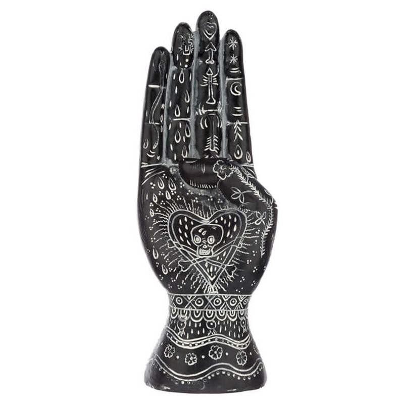 Статуэтка Mantic Hand Черный Белый Статуэтка Mantic Hand Черный Белый в Липецке | Loft Concept