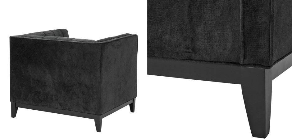 Кресло Eichholtz Chair Aldgate Black Кресло Eichholtz Chair Aldgate Black - Loft-Concept в Липецке