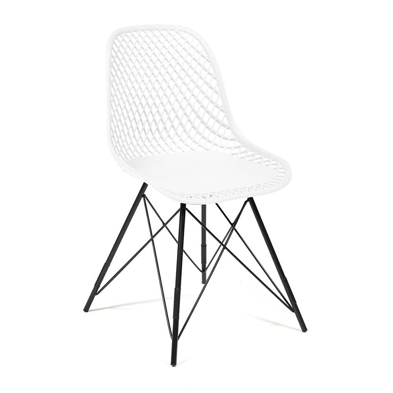 Стул DSR mesh white Белый Черный Стул DSR mesh white Белый Черный в Липецке | Loft Concept
