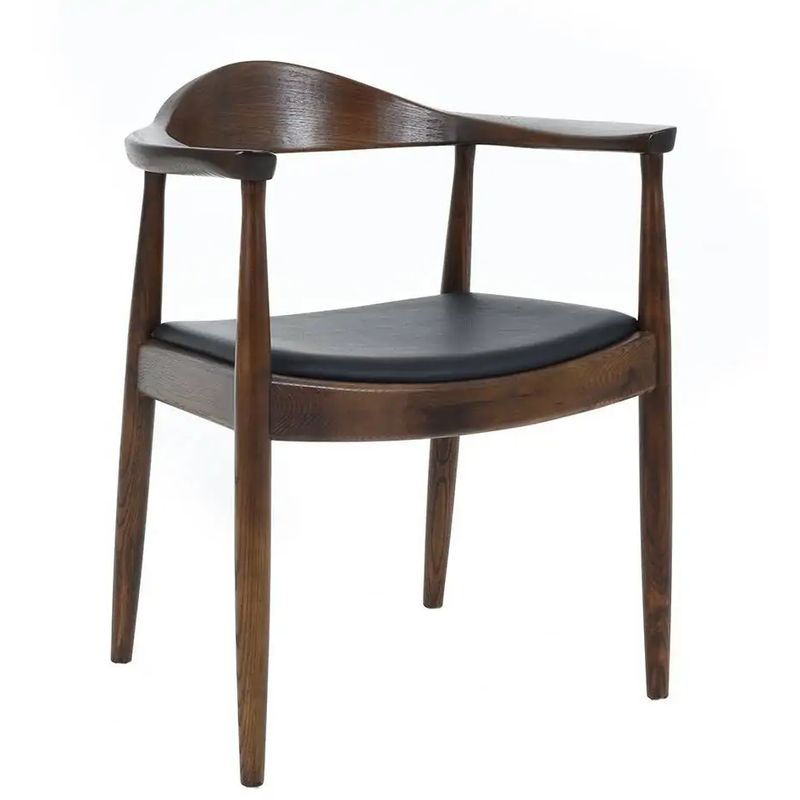 Стул Elbow HANS J.WEGNER с Подлокотником Темное Дерево Коричневый Черный Стул Elbow HANS J.WEGNER с Подлокотником Темное Дерево Коричневый Черный в Липецке | Loft Concept