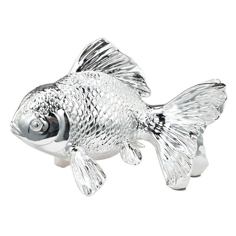 Статуэтка серебряная рыбка Fish Серебряный Статуэтка серебряная рыбка Fish Серебряный в Липецке | Loft Concept
