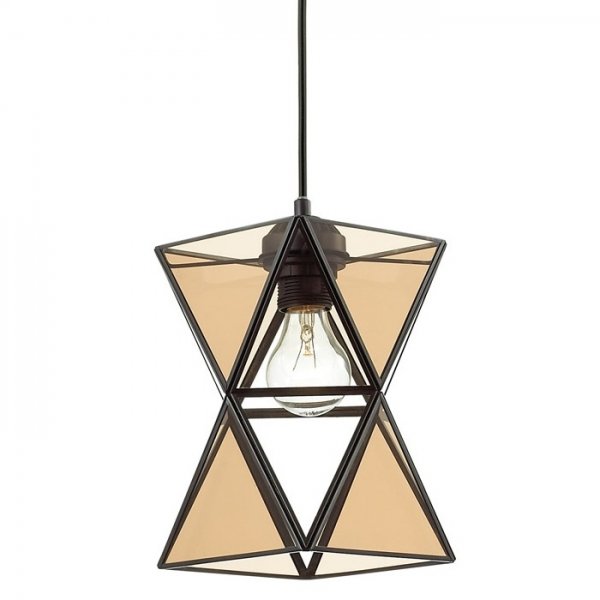 Подвесной светильник PolyPyramid Glass Pendant Cognac Янтарь (Amber) Подвесной светильник PolyPyramid Glass Pendant Cognac Янтарь (Amber) в Липецке | Loft Concept