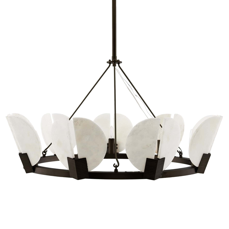 Люстра Arteriors SIERRA CHANDELIER Черный Белый Люстра Arteriors SIERRA CHANDELIER Черный Белый в Липецке | Loft Concept