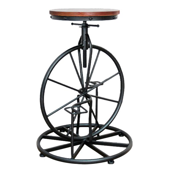 Барный стул Велосипед Lovt Bar Stool bicycle Коричневый Черный Барный стул Велосипед Lovt Bar Stool bicycle Коричневый Черный в Липецке | Loft Concept