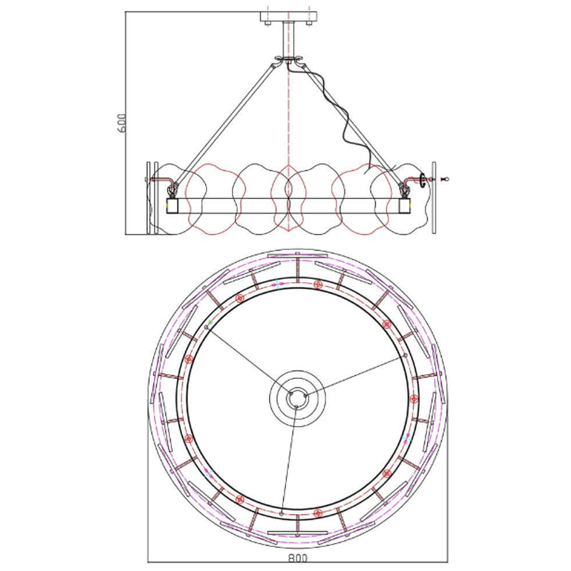Люстра Мрамор Lucretia Marble Round Chandelier 80 см Люстра Мрамор Lucretia Marble Round Chandelier 80 см в Липецке