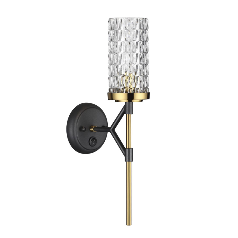 Бра Aspiring Upward Sconce Черный Глянцевое золото Бра Aspiring Upward Sconce Черный Глянцевое золото в Липецке | Loft Concept