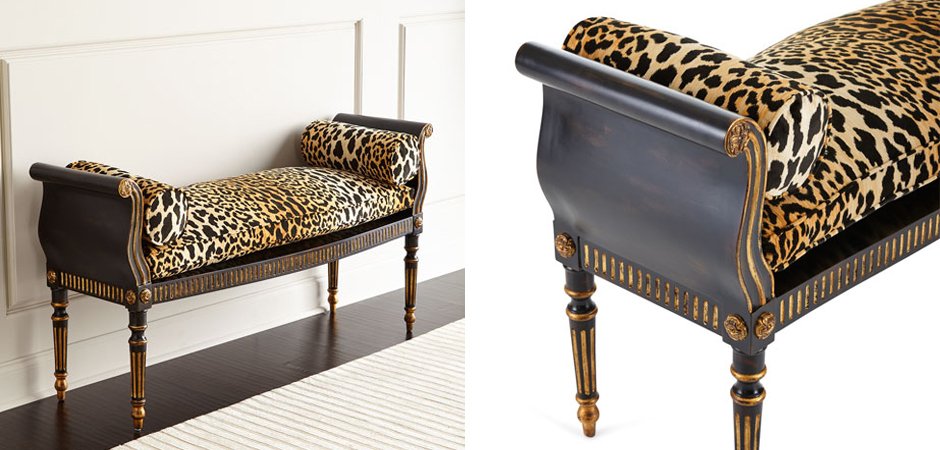 Оттоманка Attina Leopard Bench Оттоманка Attina Leopard Bench - Loft-Concept в Липецке