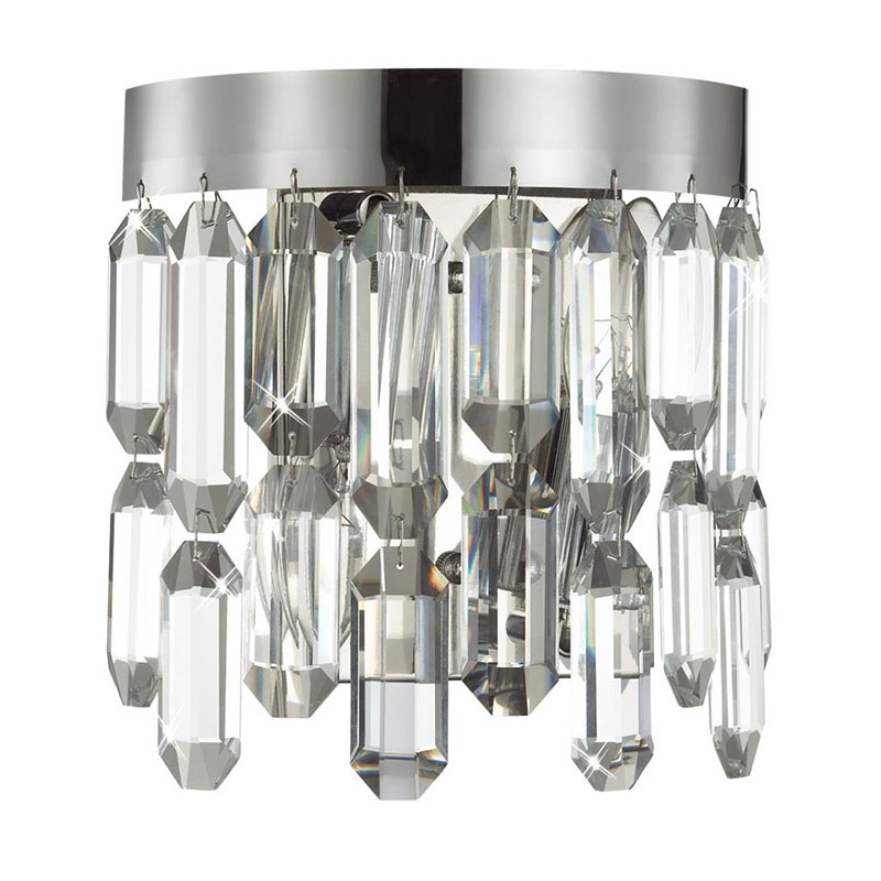 Бра Crystal Polyhedrons Wall Lamp Chrome Хром Прозрачное Стекло Бра Crystal Polyhedrons Wall Lamp Chrome Хром Прозрачное Стекло в Липецке | Loft Concept