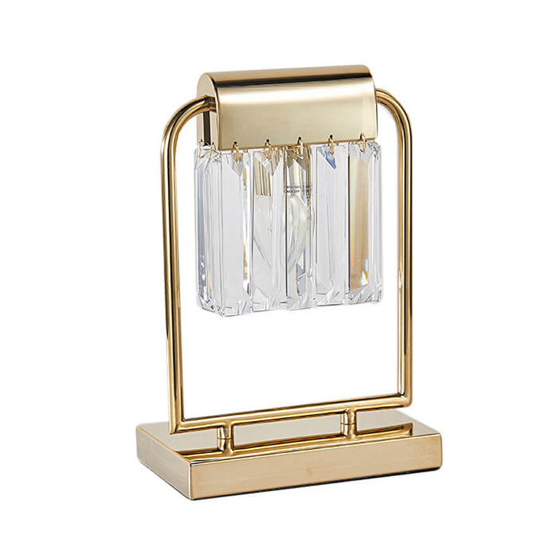 Настольная лампа Crystal Pendants gold Прозрачное Стекло Глянцевое золото Настольная лампа Crystal Pendants gold Прозрачное Стекло Глянцевое золото в Липецке | Loft Concept