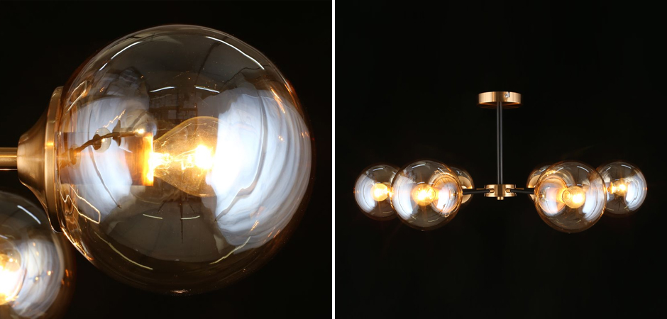 Потолочный светильник Smoky Sphere Champagne Потолочный светильник Smoky Sphere Champagne - Loft-Concept в Липецке