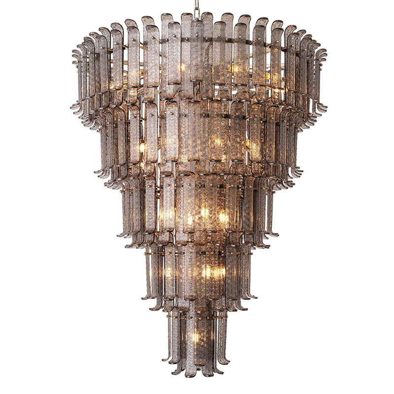 Люстра Philipp Plein Chandelier Rodeo Drive XXL Серый Никель Люстра Philipp Plein Chandelier Rodeo Drive XXL Серый Никель в Липецке | Loft Concept