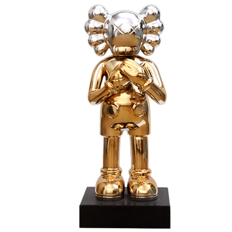 Статуэтка KAWS Gradient Gold Silver on stand Золотой Серебряный Статуэтка KAWS Gradient Gold Silver on stand Золотой Серебряный в Липецке | Loft Concept