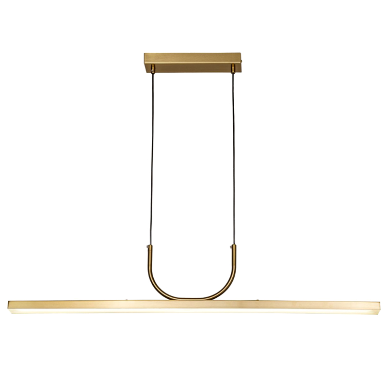 Минималистичная золотая люстра Trumpet tube Белый Золотой Минималистичная золотая люстра Trumpet tube Белый Золотой в Липецке | Loft Concept