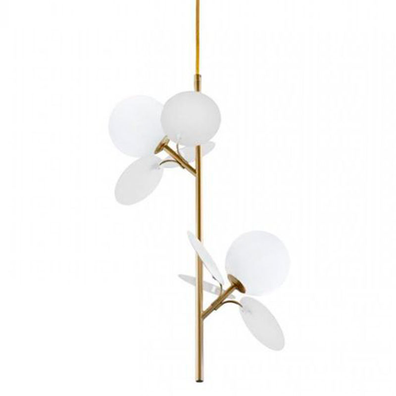 Люстра MATISSE Pendant Double White Золотой Белый Люстра MATISSE Pendant Double White Золотой Белый в Липецке | Loft Concept