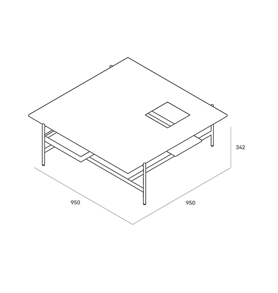 Karat журнальный столик цвета серый камень с съемным подносом в Липецке