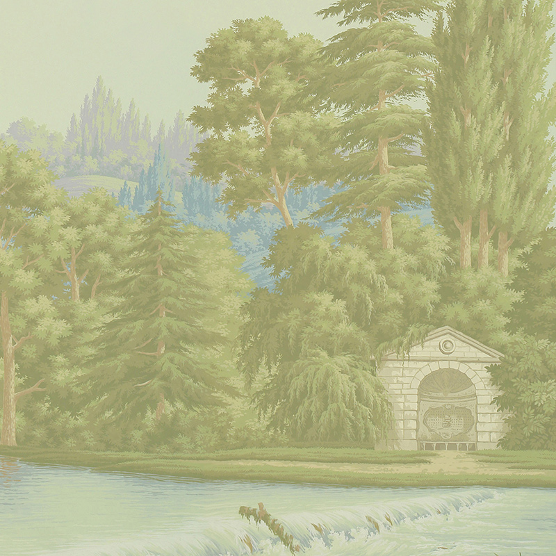 Обои ручная роспись English Landscape Pastel on scenic paper Обои ручная роспись English Landscape Pastel on scenic paper в Липецке | Loft Concept