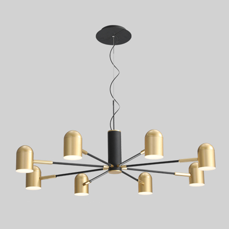 Люстра Desi Loft Chandelier Gold Золотой Черный Люстра Desi Loft Chandelier Gold Золотой Черный в Липецке | Loft Concept