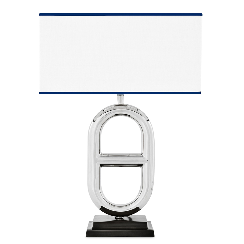 Настольная лампа Eichholtz Table Lamp Acapulco Нержавеющая сталь Черный Кремовый Настольная лампа Eichholtz Table Lamp Acapulco Нержавеющая сталь Черный Кремовый в Липецке | Loft Concept
