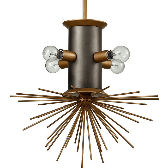 Подвесной светильник Hedgehog Chandelier Латунь Подвесной светильник Hedgehog Chandelier Латунь в Липецке | Loft Concept
