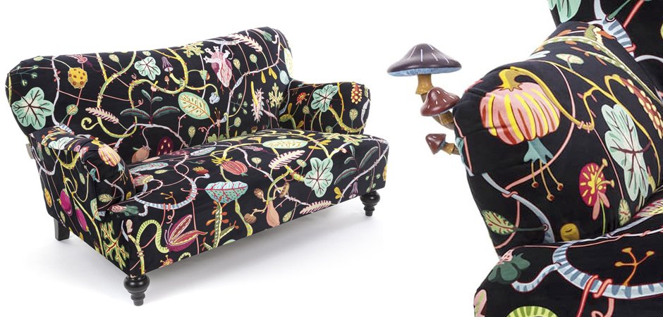 Диван Seletti Botanical Diva Sofa Black Диван Seletti Botanical Diva Sofa Black - Loft-Concept в Липецке
