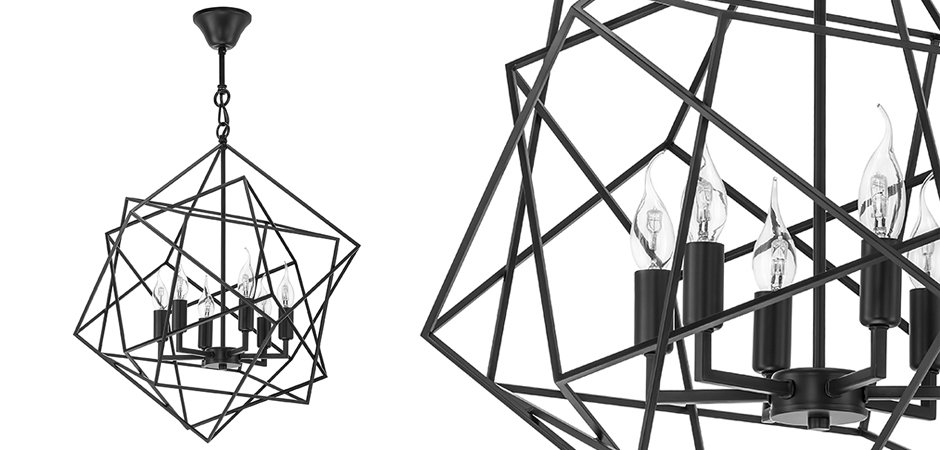 Люстра CUBIST Chandelier Black Люстра CUBIST Chandelier Black - Loft-Concept в Липецке