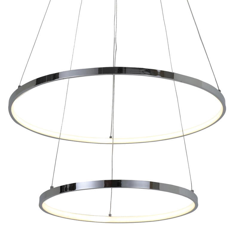 Люстра Ring Horizontal Double chromium 60+40 Хром Люстра Ring Horizontal Double chromium 60+40 Хром в Липецке | Loft Concept