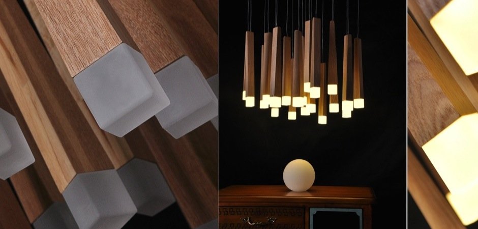Люстра Wooden Glowworm Round Люстра Wooden Glowworm Round - Loft-Concept в Липецке