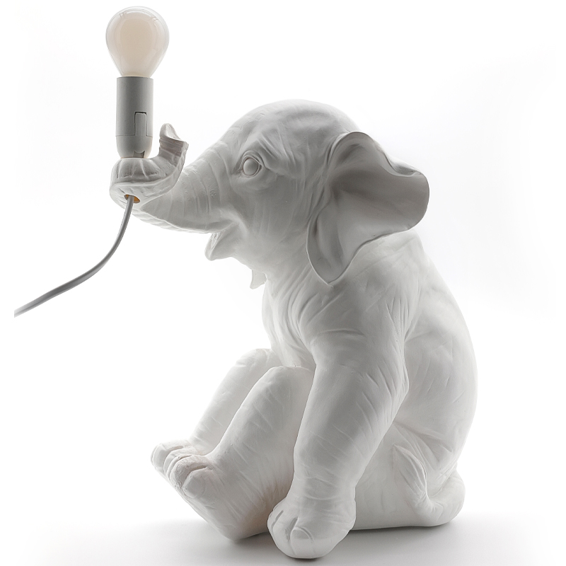 Настольная лампа Table Lamp Elephant Белый Настольная лампа Table Lamp Elephant Белый в Липецке | Loft Concept