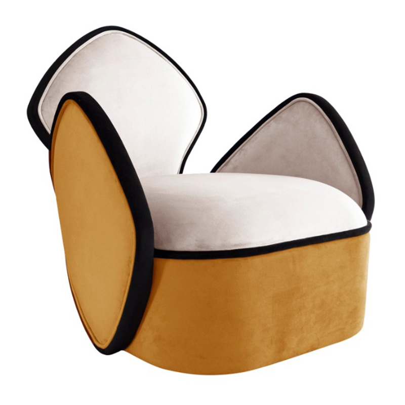 Дизайнерское Кресло Orca Armchair Designed by Sergio Prieto Белый Оранжевый Черный Дизайнерское Кресло Orca Armchair Designed by Sergio Prieto Белый Оранжевый Черный в Липецке | Loft Concept