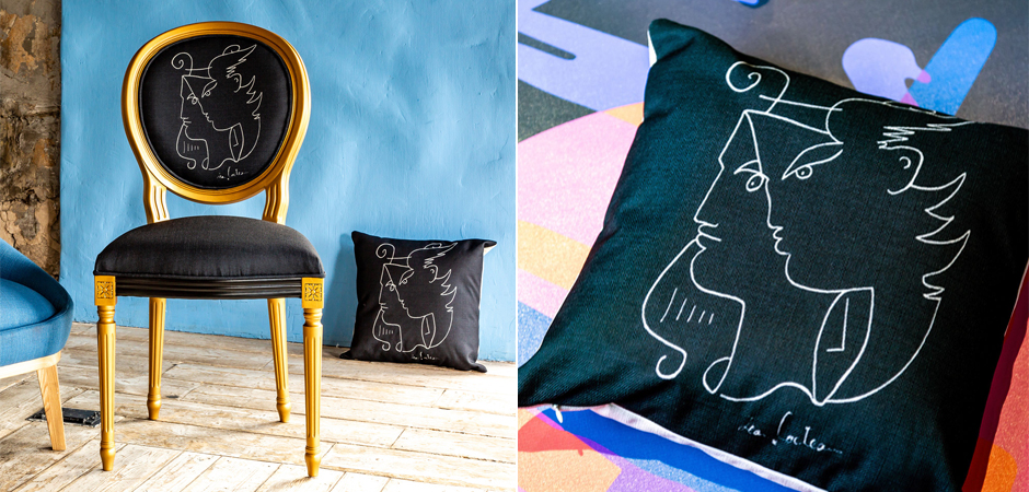 Декоративная подушка White Silhouette Orpheus Pillow Декоративная подушка White Silhouette Orpheus Pillow - Loft-Concept в Липецке
