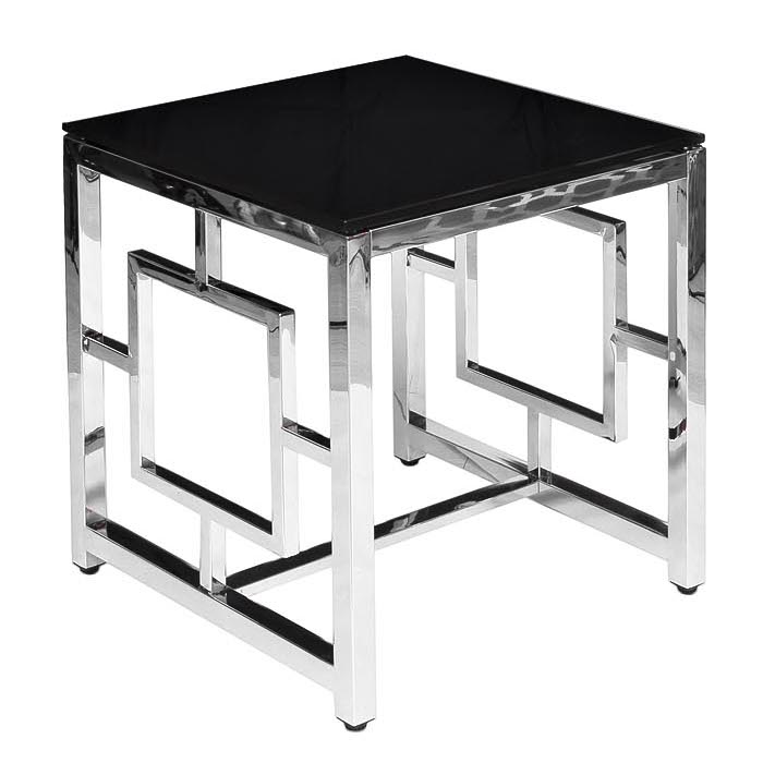 Стол Quadrum Table Хром Глянцевый черный Стол Quadrum Table Хром Глянцевый черный в Липецке | Loft Concept