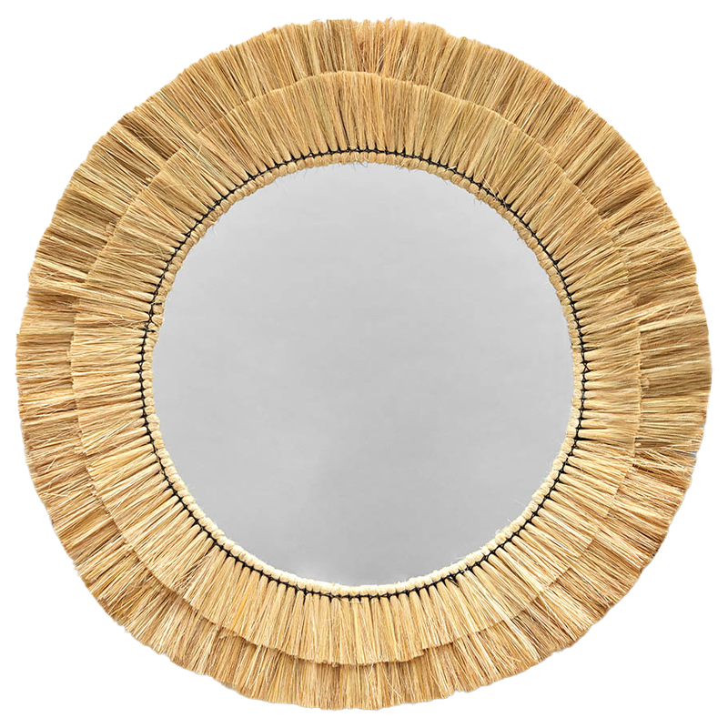 Круглое зеркало с плетеной рамой Jyoti Wicker Mirror Древесина Зеркало Круглое зеркало с плетеной рамой Jyoti Wicker Mirror Древесина Зеркало в Липецке | Loft Concept