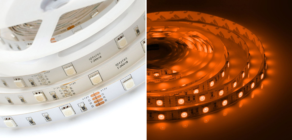 Комплект светодиодной ленты 7,2W/m 30LED/m 3528SMD разноцветный 5M Комплект светодиодной ленты 7,2W/m 30LED/m 3528SMD разноцветный 5M - Loft-Concept в Липецке