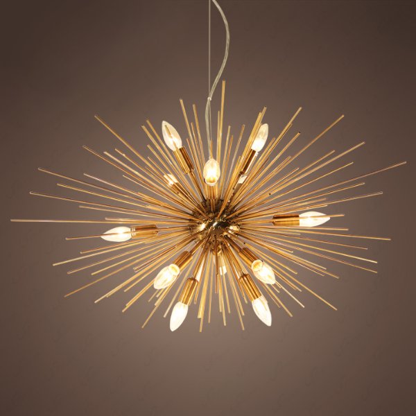 Люстра Astra Chandelier Sputnik Gold Глянцевое золото Люстра Astra Chandelier Sputnik Gold Глянцевое золото в Липецке | Loft Concept