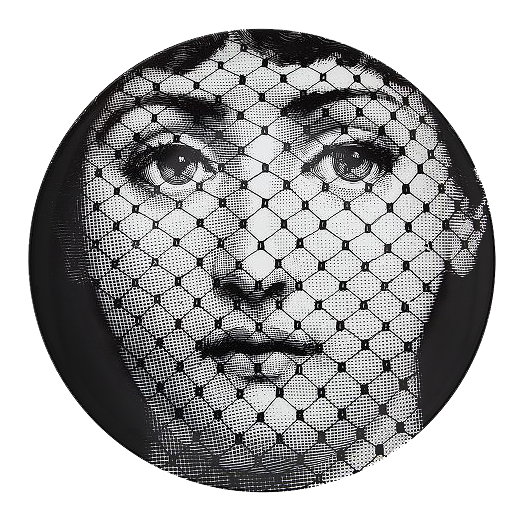 Декоративная тарелка Fornasetti 078 Черный Декоративная тарелка Fornasetti 078 Черный в Липецке | Loft Concept