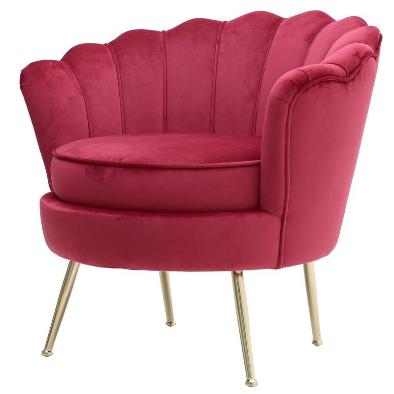Кресло Gracia Fan Crimson Малиновый (Crimson) Золотой Кресло Gracia Fan Crimson Малиновый (Crimson) Золотой в Липецке | Loft Concept