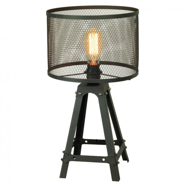Настольная лампа Radial Cage Table Lamp Черный Настольная лампа Radial Cage Table Lamp Черный в Липецке | Loft Concept