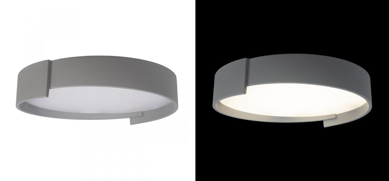 Светильник потолочный круглый Assol cup Gray диаметр 50 - фото №1